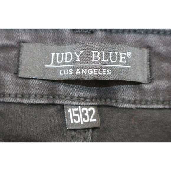 Judy Blue Capri Fit Black Denim Jeans-Size 15/32-Stretchy - Picture 6 of 13